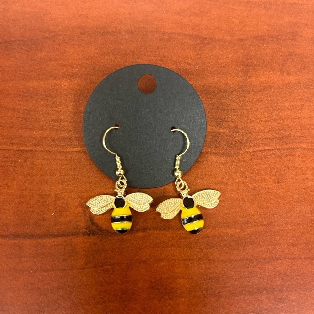 NEW bumblebee dangle earrings